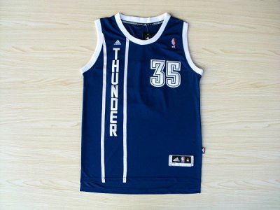 Maillot De Basket Oklahoma City Thunder Kevin Durant 35 Tissus Sportif Fans Edition New pattern Bleu